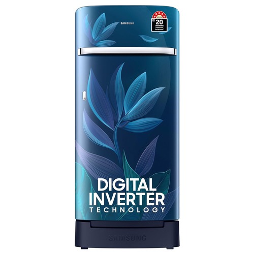 SAMSUNG 189 liters 5 Star Digital Inverter Direct-Cool Single Door Refrigerator (RR21D2H259U/HL)Paradise Bloom Blue